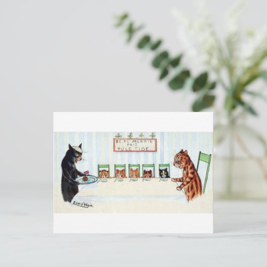 ルイ・ウェインのクリスマスの食事 シーズンポストカード (スタンド正面)