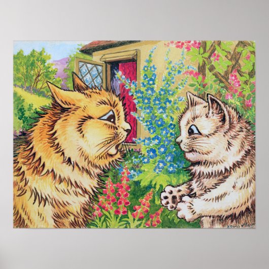 ルイ・ウェインの庭の猫 ポスター (正面)