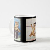 ルイ・ウェインの猫のマグカップ コーヒーマグカップ (正面左)