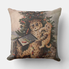 ルイ・ウェインの猫の国のクリスマス クッション