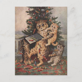 ルイ・ウェインの猫の国のクリスマス シーズンポストカード