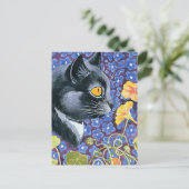 ルイ・ウェイン作「猫となスタチューム」 ポストカード (スタンド正面)