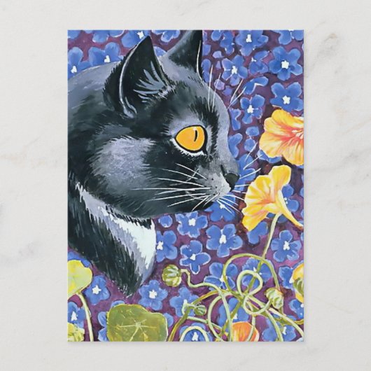 ルイ・ウェイン作「猫となスタチューム」 ポストカード (正面)
