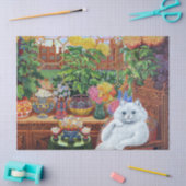 ルイ・ウェイン猫のサイケデリック切り離し 薄葉紙 (クラフト)