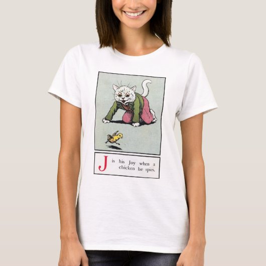 ルイ・ウェイン おもしろ猫 Tシャツ (正面)