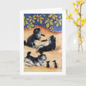 ルイ・ウェイン カード (黄色い花)