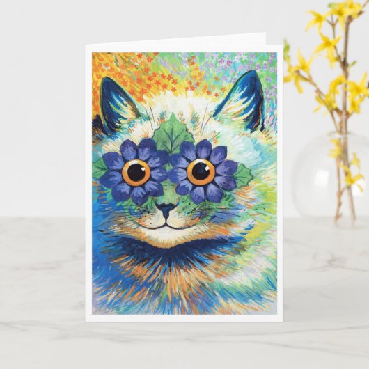 ルイ・ウェイン カード (黄色い花)