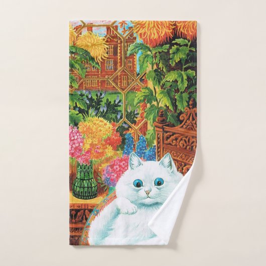 ルイ·ウェイン,植物学者の猫(詳細) ハンドタオル (ハンドタオル)