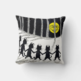 ルイ·ウェイン·満月と猫 クッション
