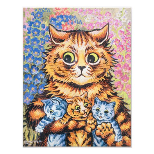 ルイ・ウェイン 猫の家族 | フォトプリント            (正面)