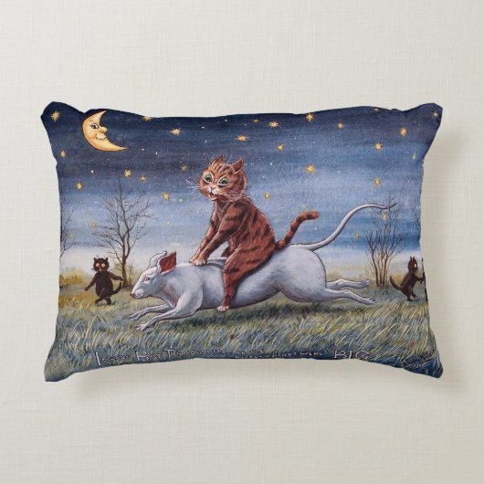 ルイ・ウェイン 猫の想像力 アクセントクッション (正面)