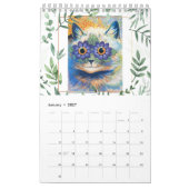 ルイ・ウェイン 猫の絵 カレンダー (1月 2027)