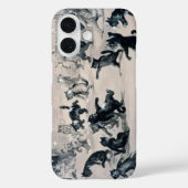ルイ・ウェイン 猫の雪合戦 Case-Mate iPhoneケース (裏面)