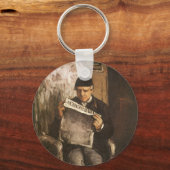ルイ・オーギュストセザンヌの画家の読父 キーホルダー (正面)