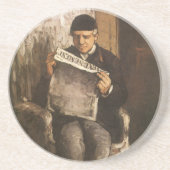 ルイ・オーギュストセザンヌの画家の読父 コースター (正面)