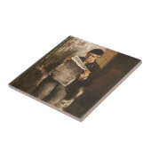 ルイ・オーギュストセザンヌの画家の読父 タイル (側面)