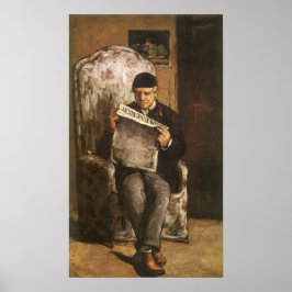 ルイ・オーギュストセザンヌの画家の読父 ポスター