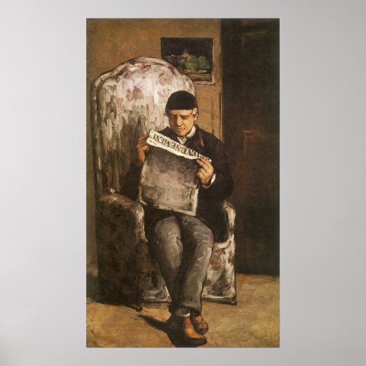 ルイ・オーギュストセザンヌの画家の読父 ポスター (正面)