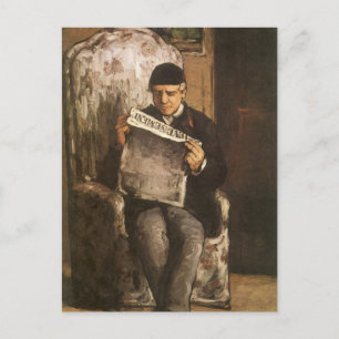 ルイ・オーギュストセザンヌの画家の読父 ポストカード