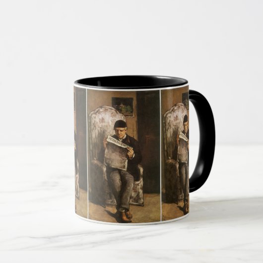 ルイ・オーギュストセザンヌの画家の読父 マグカップ (正面右)