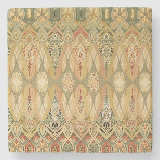 ルイ・サリヴァン・シカゴ証券取引所ステンシル ストーンコースター (正面)