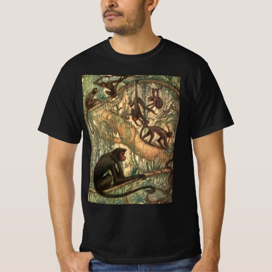 ルイ・サージェントによるアカガオクモザル Tシャツ (正面)