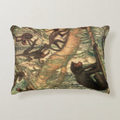 ルイ・サージェントによる赤い顔のクモの巣窟 アクセントクッション (正面)