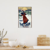 ルイ・ジョン・リードによる1895年アール・ヌーヴォー様式のThe Sun広告 ポスター (キッチン)