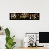 ルイ・ティファニーのステンドグラス教育 ポスター (ホームオフィス)