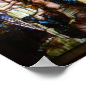 ルイ・ティファニーのステンドグラス教育 ポスター (角)