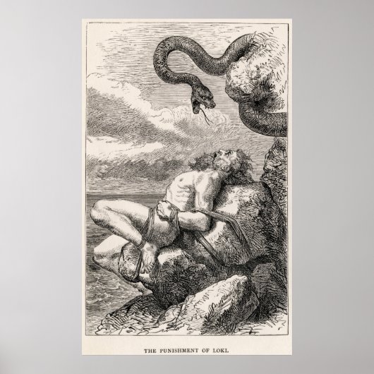 ルイ・ハールによるロキの罰 ポスター (正面)