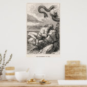 ルイ・ハールによるロキの罰 ポスター (キッチン)