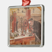 ルイ・パスツールの実験 メタルオーナメント (左)