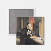 ルイ・パスツールの研究室， 1885 マグネット (正面/裏面)