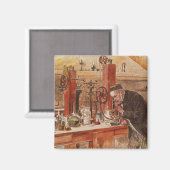 ルイ・パスツール実験 マグネット (正面/裏面)