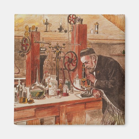 ルイ・パスツール実験 マグネット (正面)