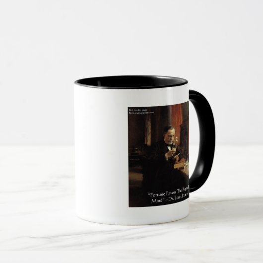 ルイ・パスツール「フォーチュン」引用文ギフト&ティー マグカップ (正面右)