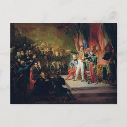 ルイ・フィリップの宣誓 ポストカード (正面)