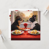 ルイ & ルナがバレンタインデーのご挨拶10をお届けします カード (正面/裏面インサイチュ)