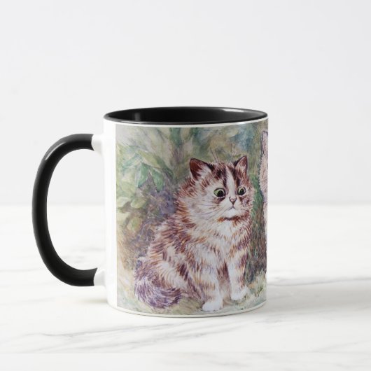 ルイ・ワインという三人の子猫 マグカップ (左)