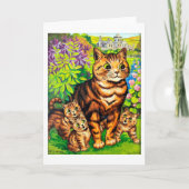 ルイ・ワインという庭に暮らす猫たち カード (正面)