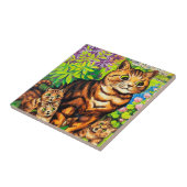 ルイ・ワインという庭に暮らす猫たち タイル (側面)