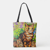 ルイ・ワインという庭に暮らす猫たち トートバッグ (裏面)