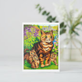 ルイ・ワインという庭に暮らす猫たち ポストカード (スタンド正面)