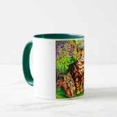 ルイ・ワインという庭に暮らす猫たち マグカップ (正面左)