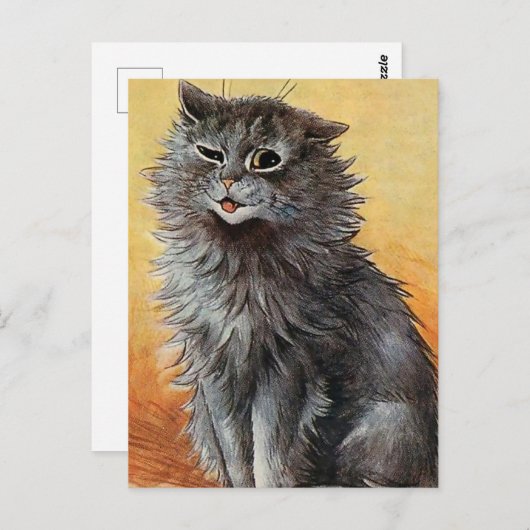 ルイ・ワインによる「猫展Second Prize」 ポストカード (正面/裏面)