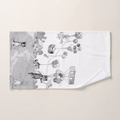 ルイ・ワインのキャットバルーントリップ バスタオルセット (ハンドタオル)