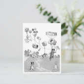 ルイ・ワインのキャットバルーントリップ ポストカード (スタンド正面)