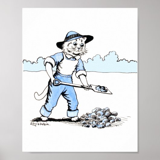 ルイ・ワインの猫の庭師 ポスター (正面)