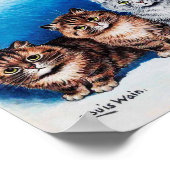 ルイ・ワインの4人の子猫 ポスター (角)